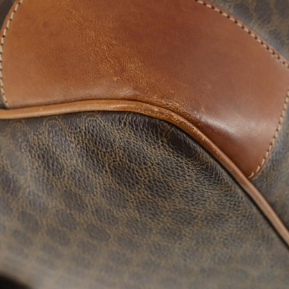 Celine Vintage Macadam Boston bag Canvas and Leather, BROWN, CANVAS, Travel bag