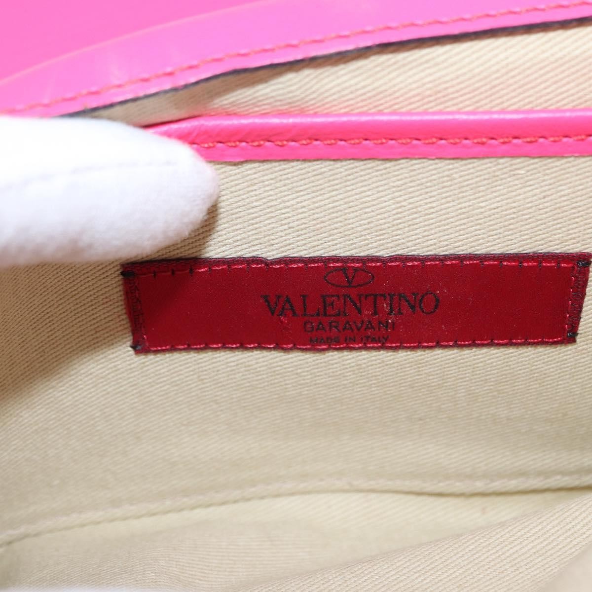 Valentino Garavani Va Va Voom Clutch Leather, Pink, Leather, Shoulder Bag