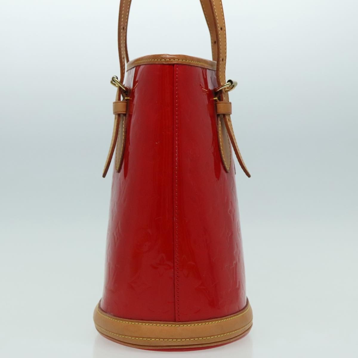 Louis Vuitton Bucket Bag Monogram Vernis, Red, Patent Leather, Shoulder Bag