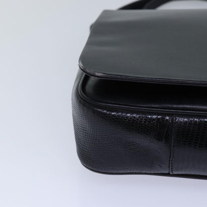 Salvatore Ferragamo Vintage Shoulder Bag Leather, Black, Leather, Shoulder Bag