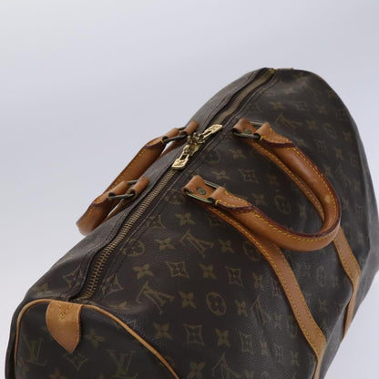 Louis Vuitton Keepall Bag Monogram Canvas, BROWN, CANVAS, Travel bag