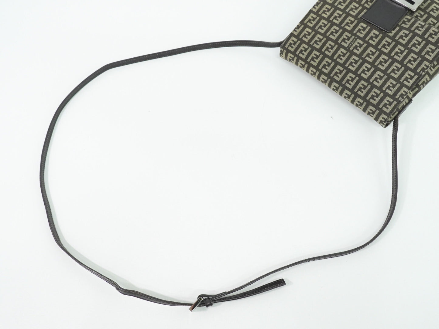 Fendi Mamma Baguette Shoulder Bag Canvas, BROWN, CANVAS, Shoulder bag