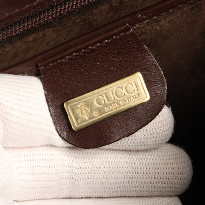 Gucci Old Gucci shoulder bag Suede and Leather, BROWN, LEATHER, Shoulder bag