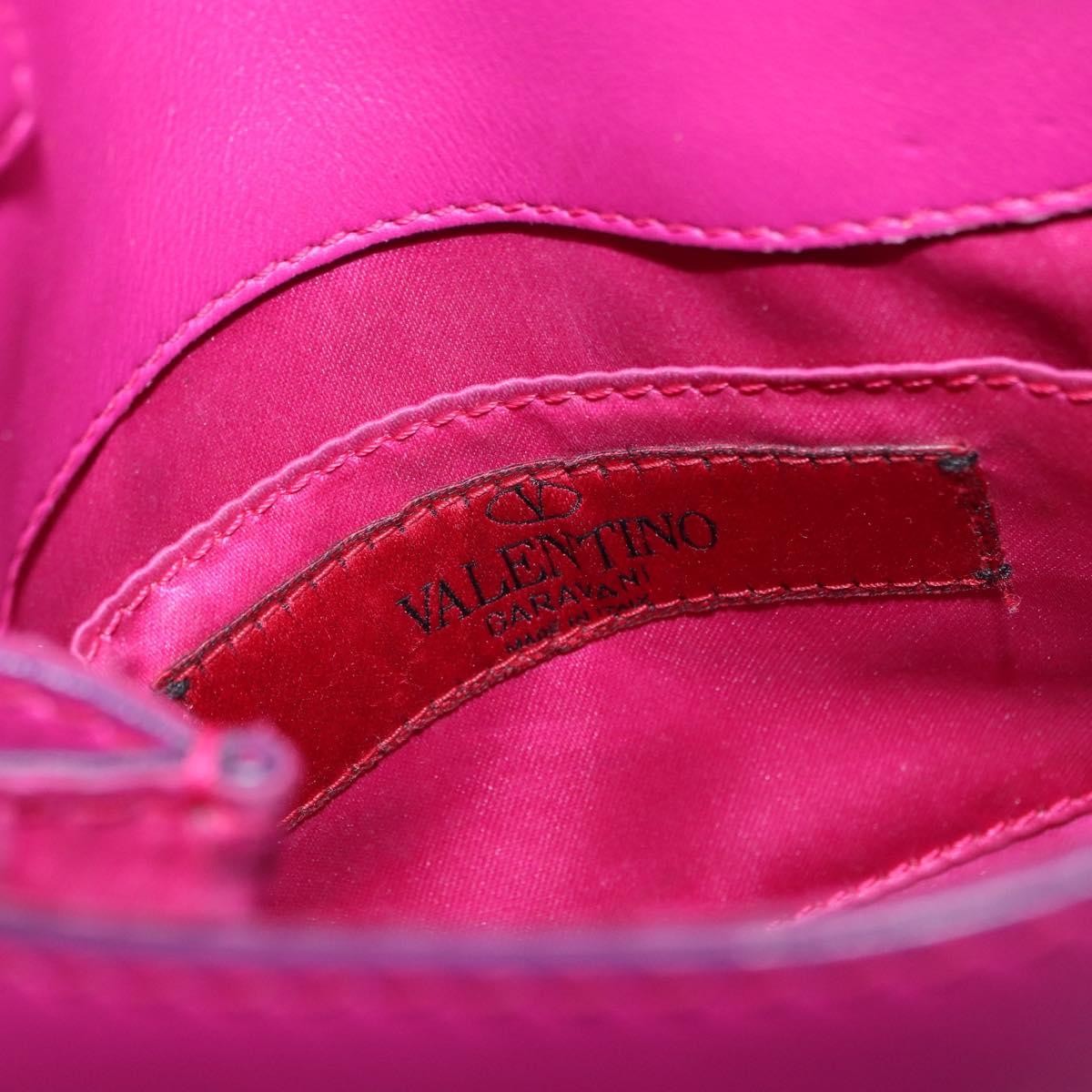 Valentino Garavani Rockstud Saddle Crossbody Bag Leather, PINK, LEATHER, Clutche & pouche