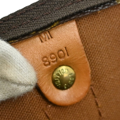 Louis Vuitton Keepall Bag Monogram Canvas, BROWN, CANVAS, Travel bag