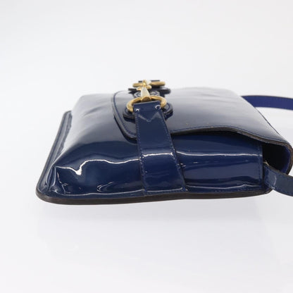 Gucci Bright Bit Shoulder Bag Patent, BLUE, PATENT_LEATHER, Shoulder bag