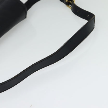 Burberry Flap Shoulder Bag Leather, NAVY, LEATHER, Shoulder bag