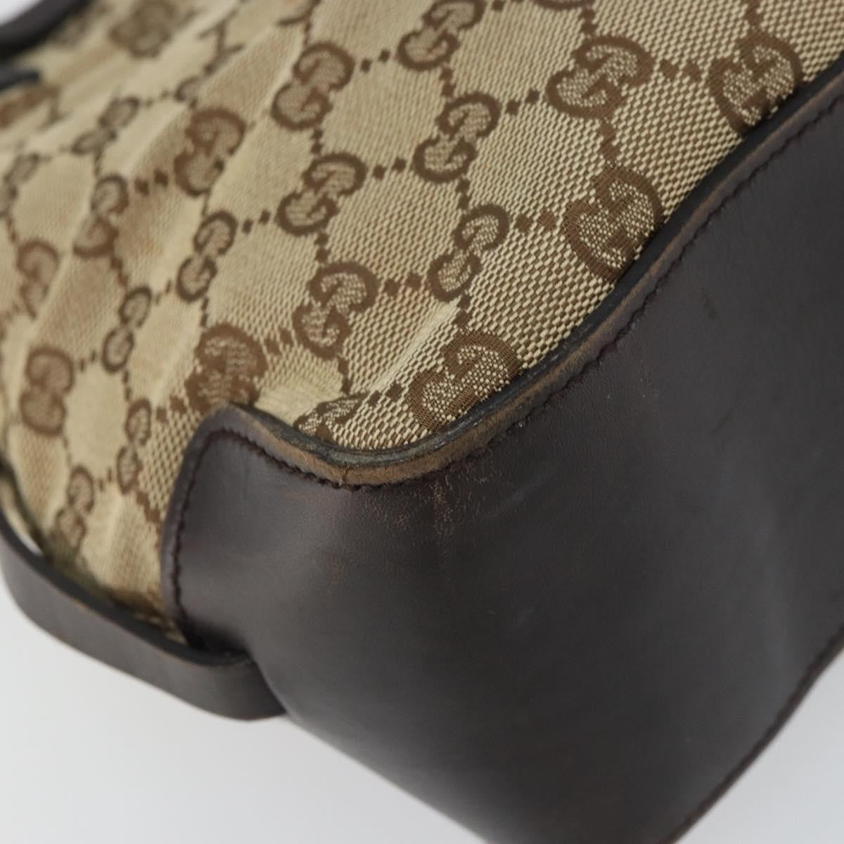 Gucci Belted Bucket Tote GG Canvas with Leather, BEIGE, CANVAS, Tote bag