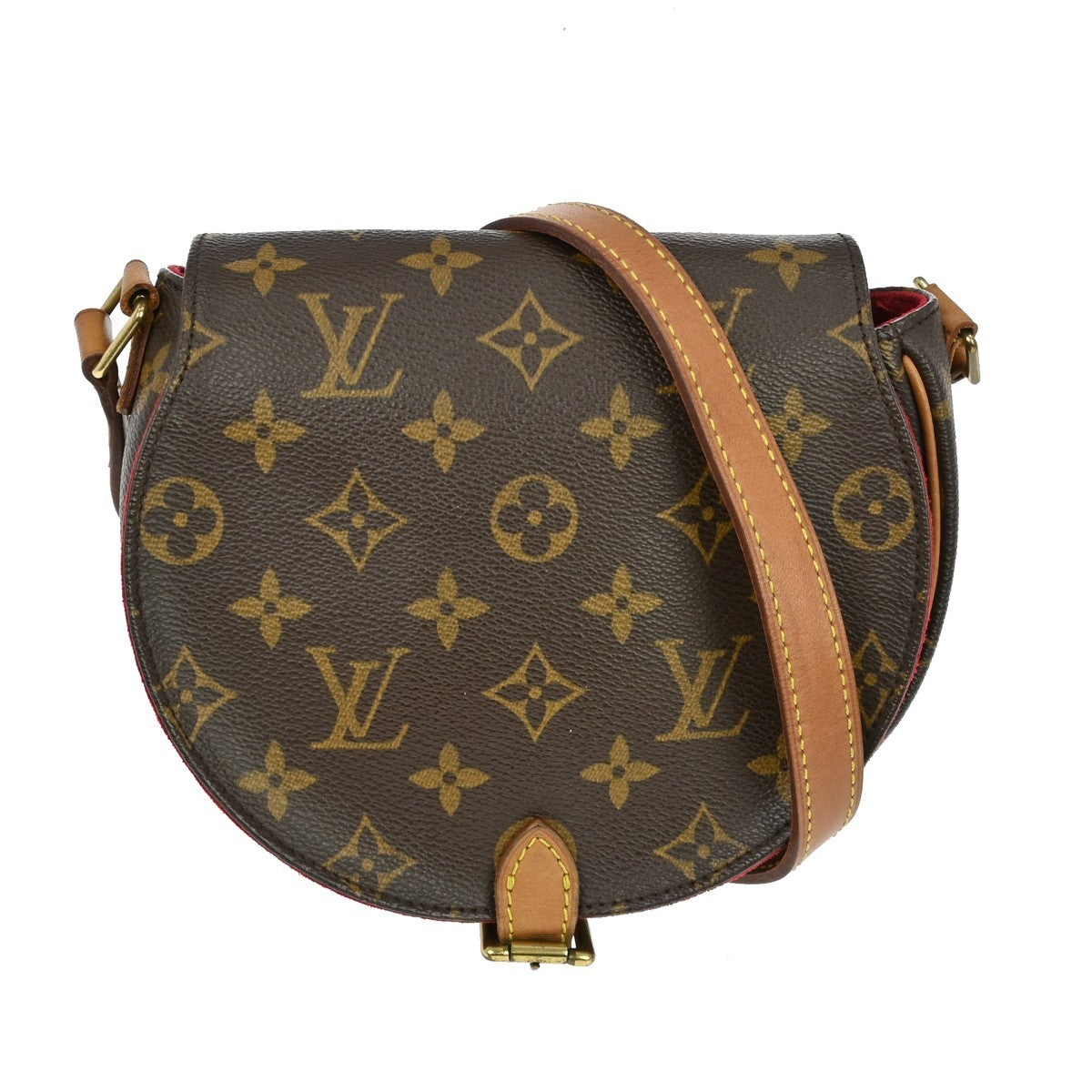 Louis Vuitton Tambourine Handbag Monogram Canvas, Brown, Canvas, Shoulder Bag