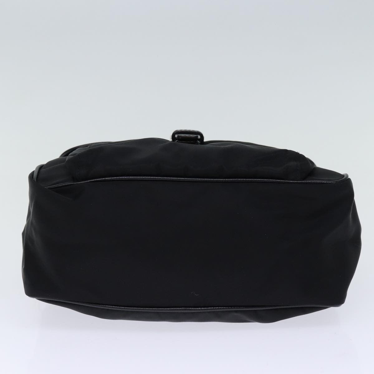 Prada Buckle Messenger Bag Tessuto, BLACK, NYLON, Shoulder bag