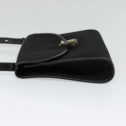 Christian Dior Vintage Trotter Flap Shoulder Bag Canvas, BLACK, CANVAS, Shoulder bag
