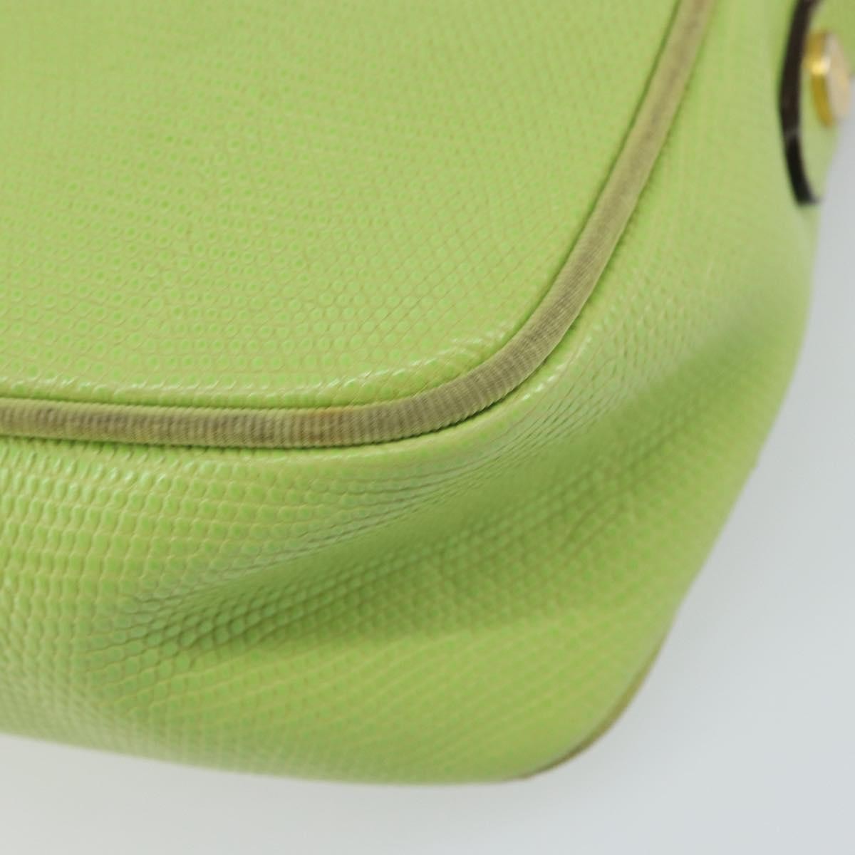 Salvatore Ferragamo Vala Shoulder Bag Leather, GREEN, LEATHER, Shoulder bag