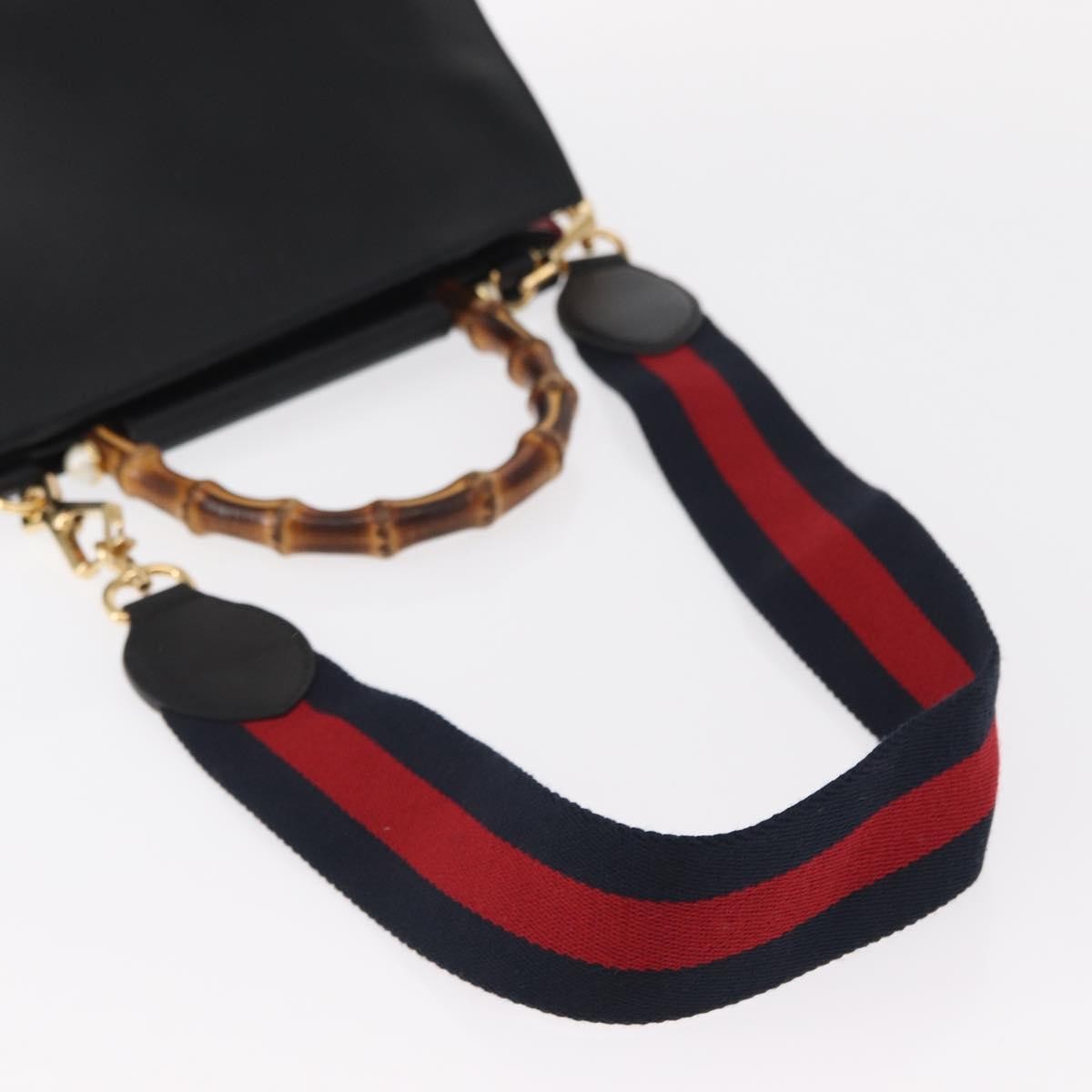 Gucci Nymphaea Top Handle Bag Leather, BLACK, LEATHER, Handbag