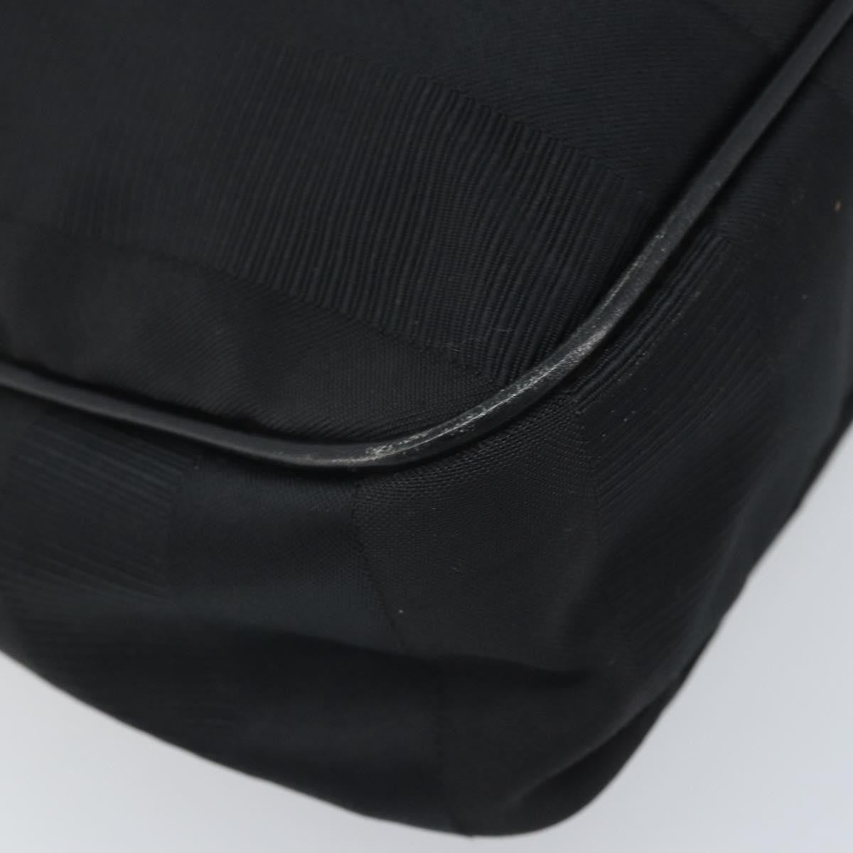 Salvatore Ferragamo Vintage Shoulder Bag Canvas, BLACK, CANVAS, Shoulder bag