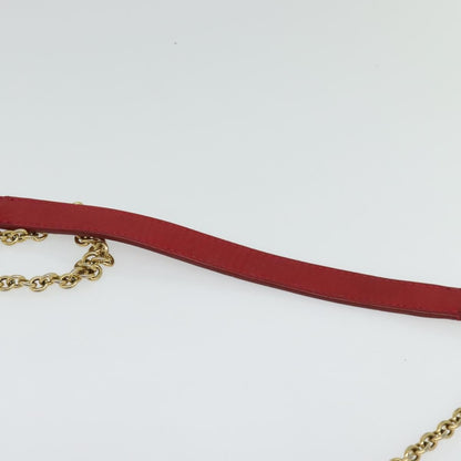 Celine Shoulder Bag Leather, RED, LEATHER, Shoulder bag