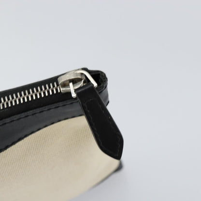 Balenciaga Clip P Pouch Leather, BEIGE, CANVAS, Clutche & pouche