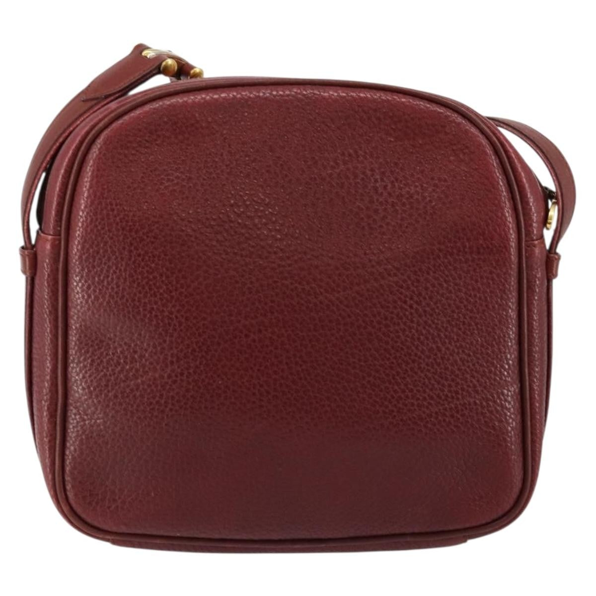 cartier Tasseled Must de Cartier Crossbody Bag Leather, BURGUNDY, LEATHER, Shoulder bag