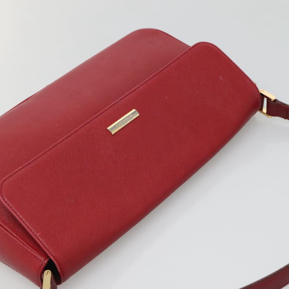 Burberry Vintage Handbag Leather, RED, LEATHER, Handbag
