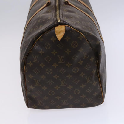 Louis Vuitton Keepall Bag Monogram Canvas, BROWN, CANVAS, Travel bag