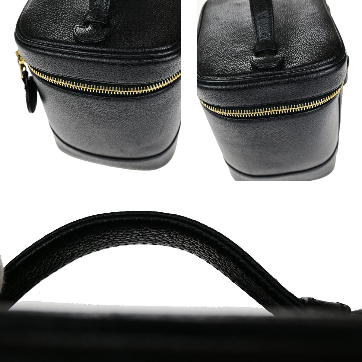 Chanel Vintage Timeless Vanity Case Caviar, BLACK, CALFSKIN, Handbag