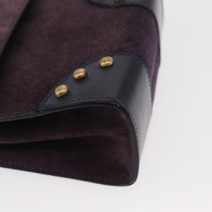 Celine Handbag Suede, PURPLE, SUEDE, Handbag