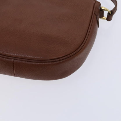 Burberry Flap Shoulder Bag Leather, BROWN, LEATHER, Shoulder bag