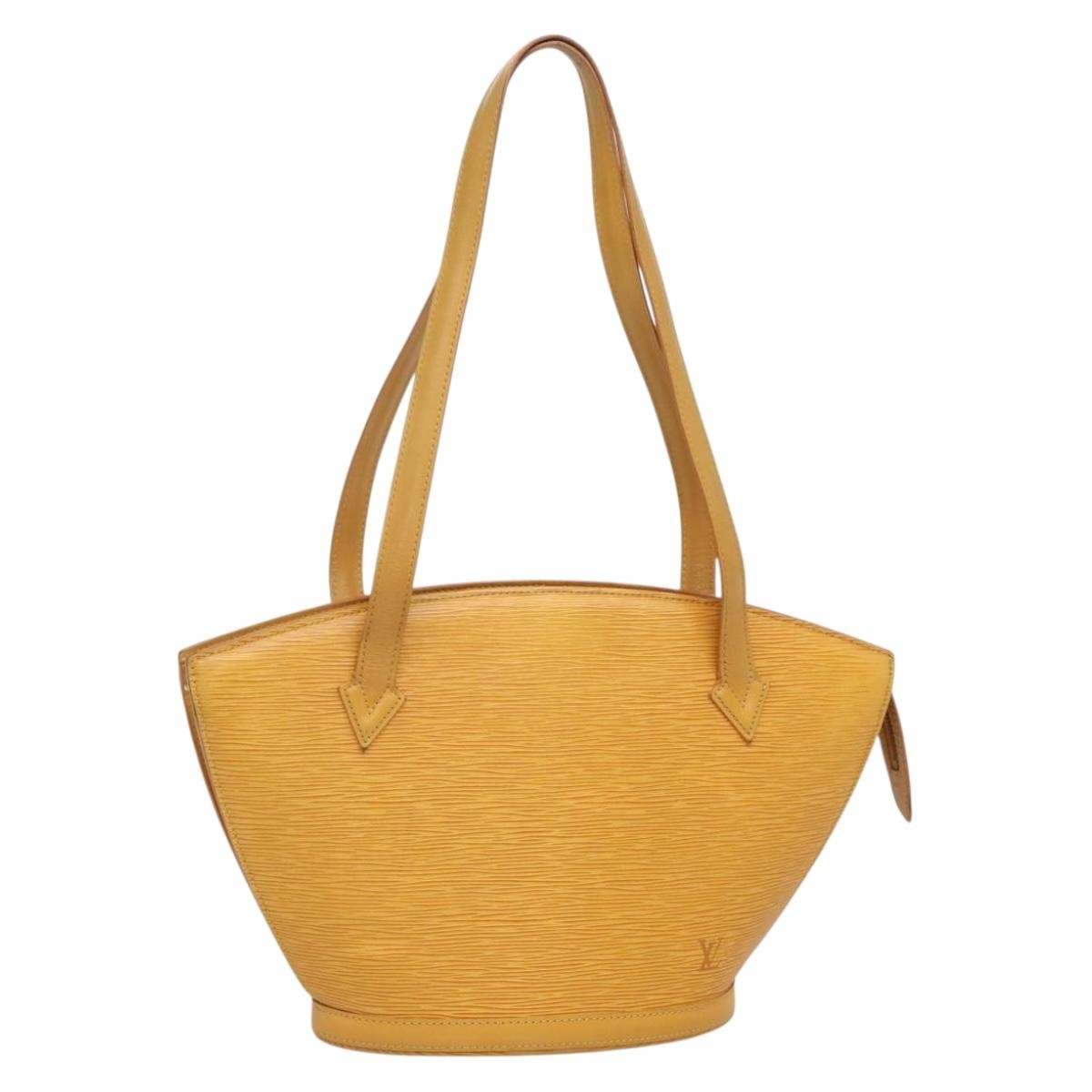 Louis Vuitton Saint Jacques Handbag Epi Leather, YELLOW, LEATHER, Handbag