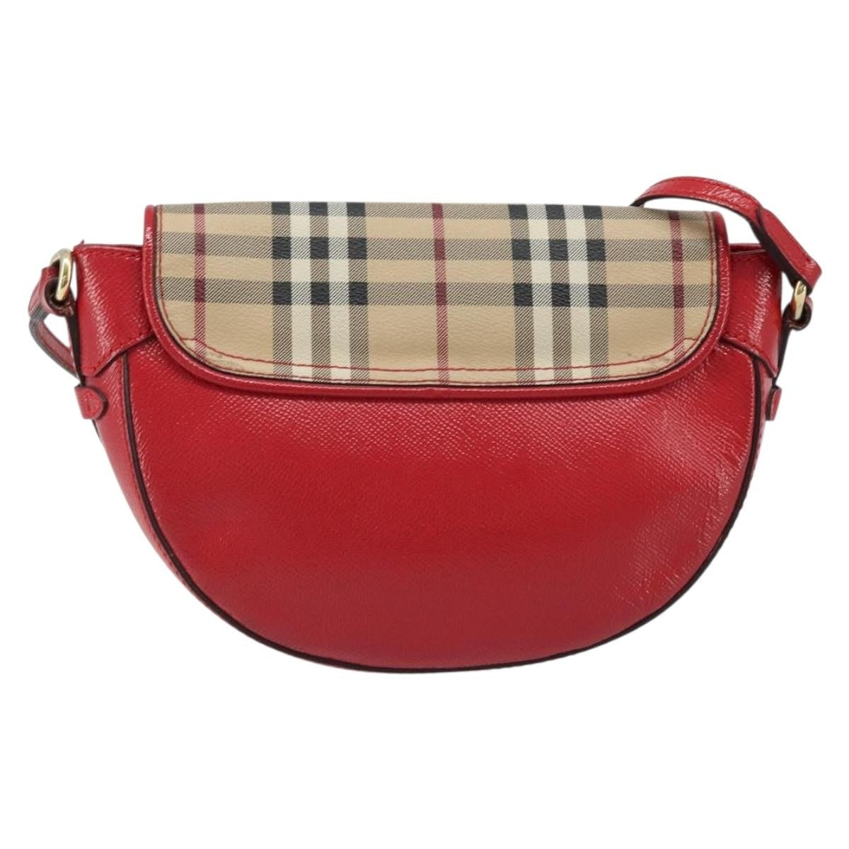 Burberry Maydown Crossbody Bag Haymarket Coated Canvas and Leather, BEIGE, CANVAS, Shoulder bag