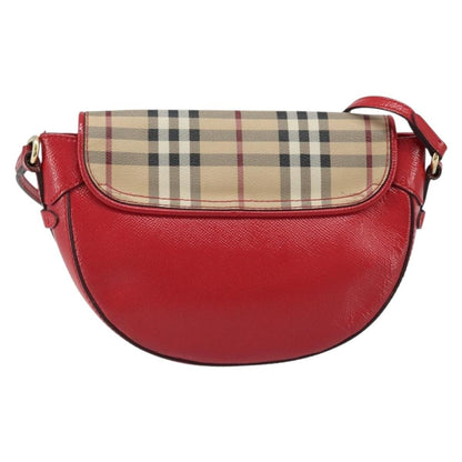 Burberry Maydown Crossbody Bag Haymarket Coated Canvas and Leather, BEIGE, CANVAS, Shoulder bag