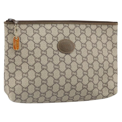 Gucci GG Plus Supreme Pouch Canvas, BEIGE, CANVAS, Clutche & pouche