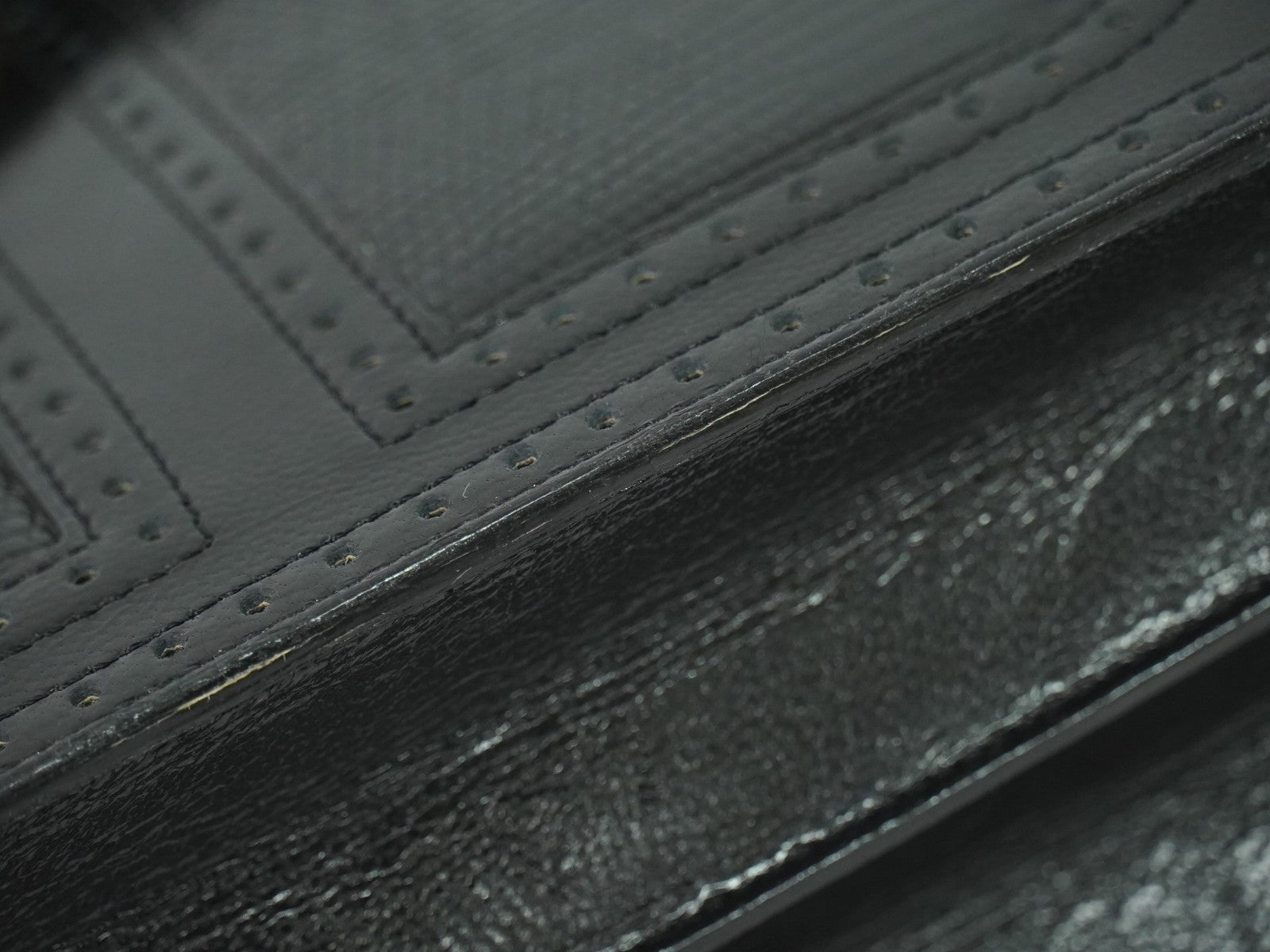 Saint Laurent Vintage Shoulder Bag Leather, BLACK, LEATHER, Shoulder bag
