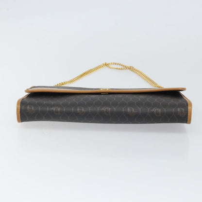 Christian Dior Vintage Honeycomb chain Canvas, BLACK, CANVAS, Shoulder bag