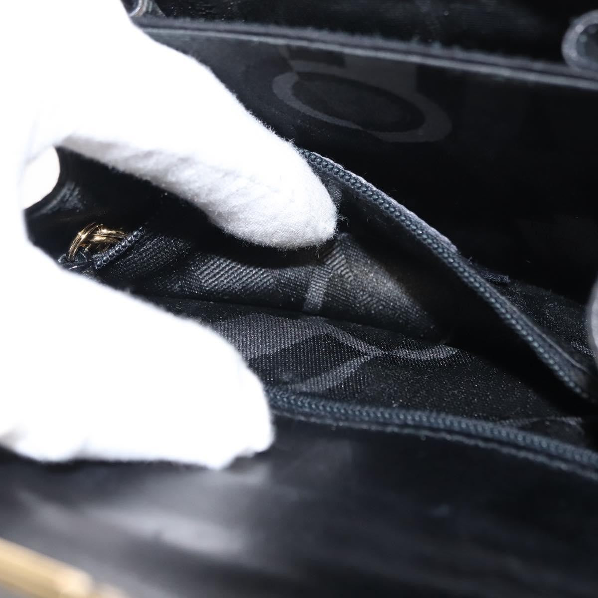 Salvatore Ferragamo Gancini Convertible Top Handle Bag Leather, BLACK, LEATHER, Handbag