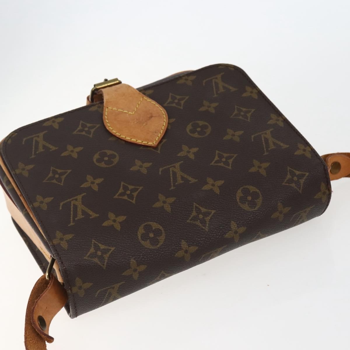 Louis Vuitton Cartouchiere Handbag Monogram Canvas, BROWN, CANVAS, Shoulder bag