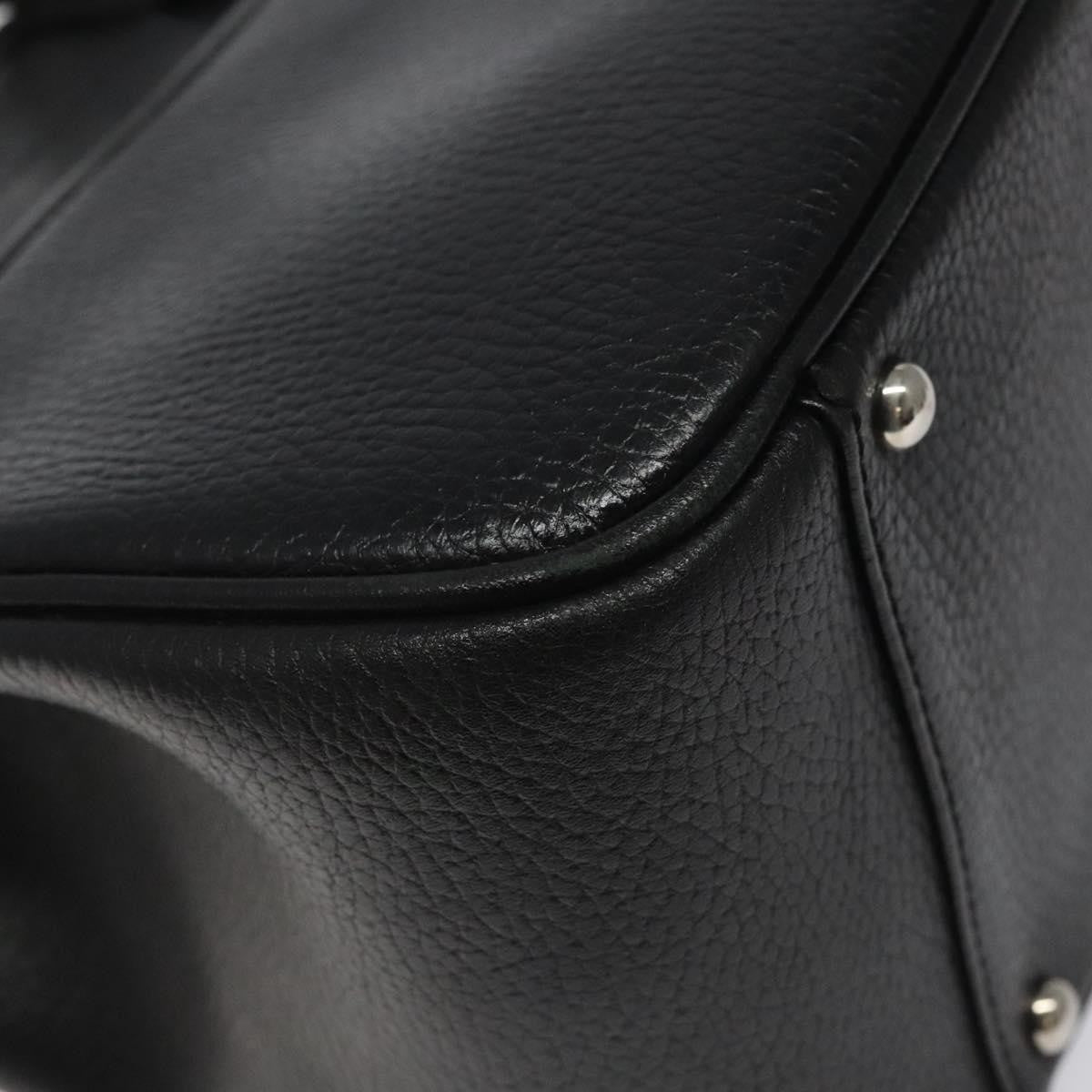 Burberry Vintage Handbag Leather, BLACK, LEATHER, Handbag