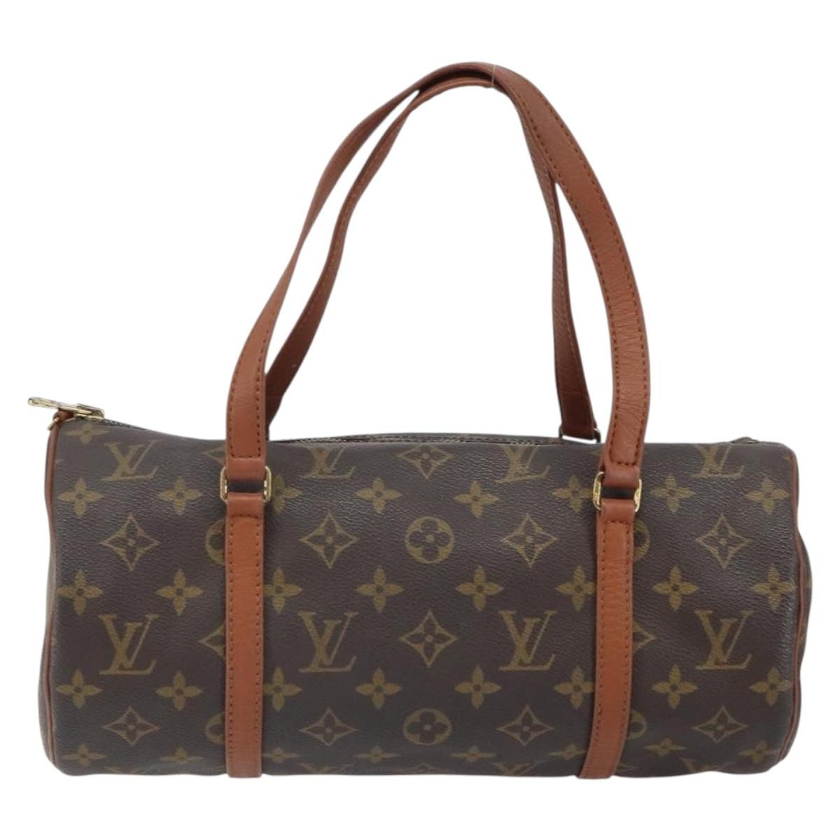 Louis Vuitton Papillon Handbag Monogram Canvas, BROWN, CANVAS, Handbag