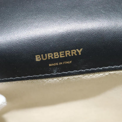 Burberry Lola Shoulder Bag Printed Raffia, BEIGE, WOOD, Shoulder bag