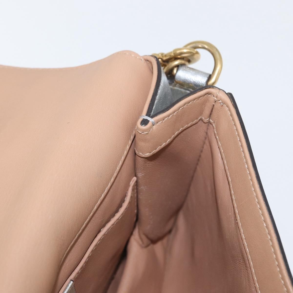 Gucci Broadway Pearly Bee Shoulder Bag Embellished Leather, SILVER, LEATHER, Shoulder bag