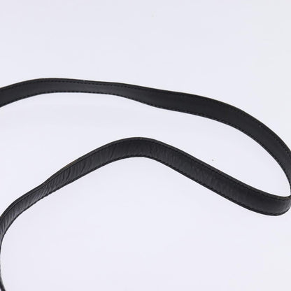 Celine Vintage Triomphe Shoulder Bag Leather, BLACK, LEATHER, Shoulder bag