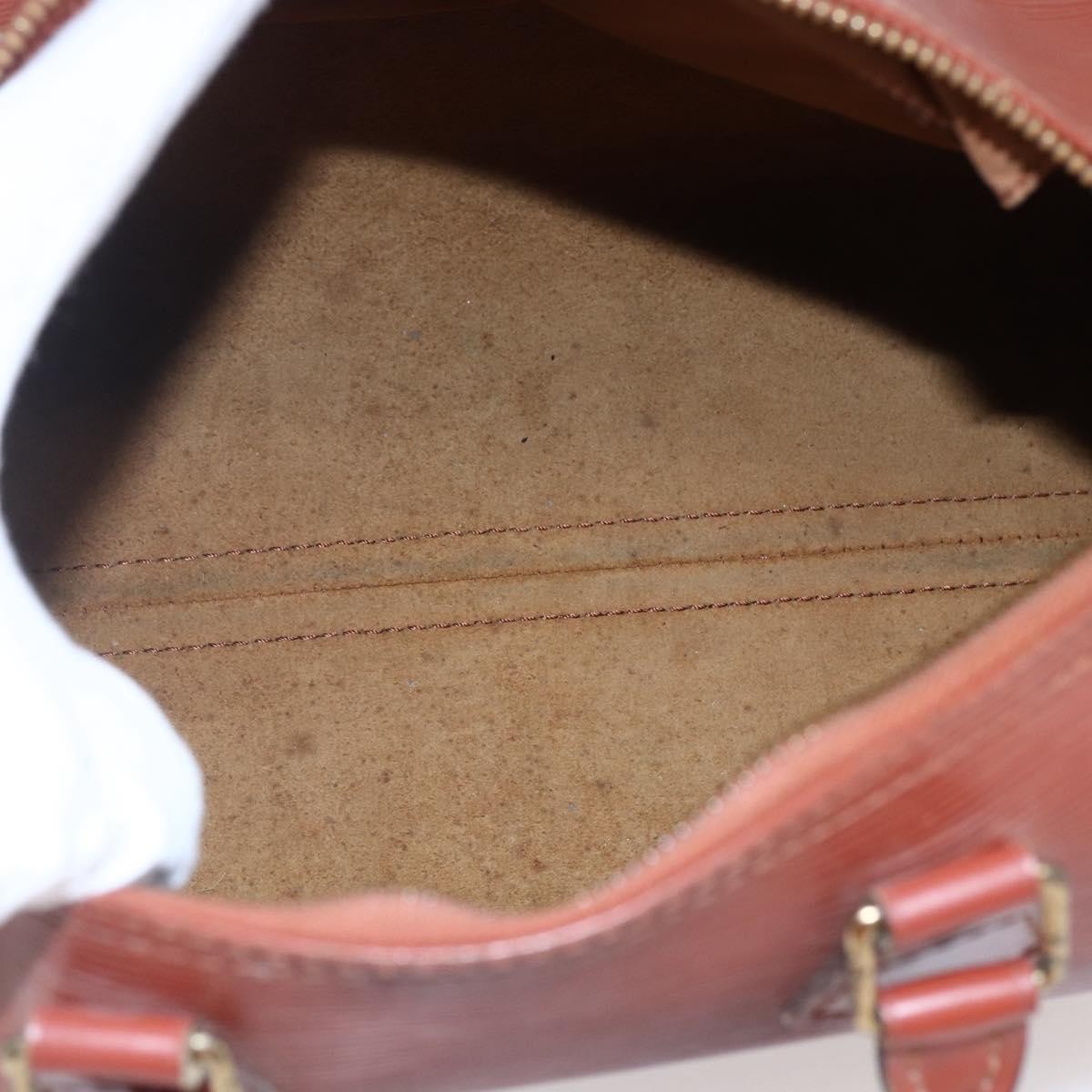 Louis Vuitton Speedy Handbag Epi Leather, BROWN, LEATHER, Handbag
