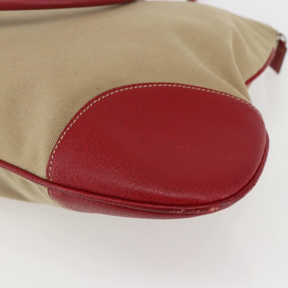 Prada Vintage Handbag Canvas, Beige, Canvas, Handbag