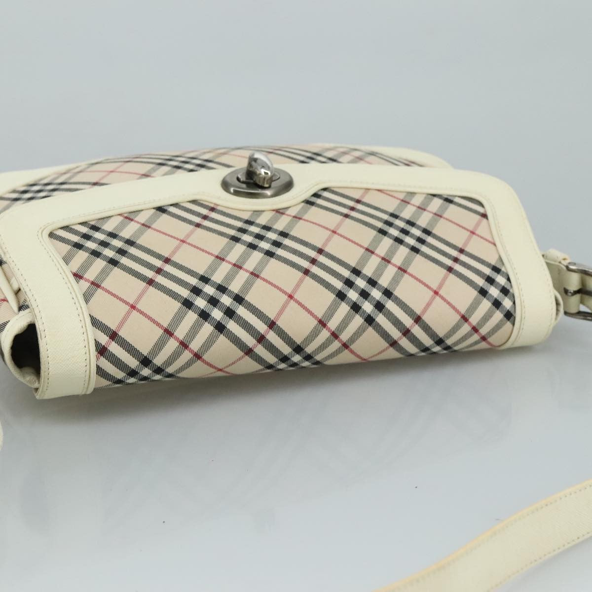 Burberry Shoulder Bag Nova Check Canvas, BEIGE, CANVAS, Shoulder bag