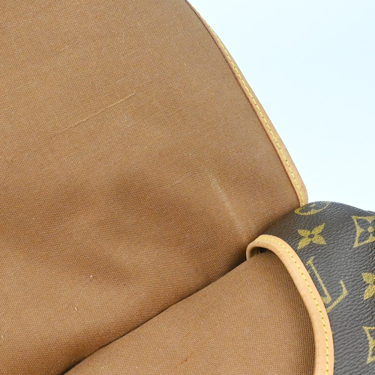 Louis Vuitton Saumur Handbag Monogram Canvas, Brown, Canvas, Shoulder Bag