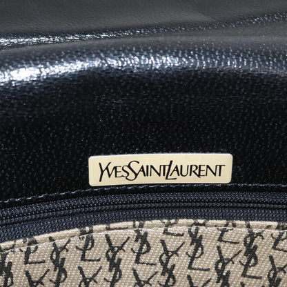Saint Laurent Vintage Shoulder Bag Leather, BLACK, LEATHER, Shoulder bag