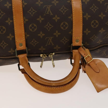 Louis Vuitton Keepall Bag Monogram Canvas, BROWN, CANVAS, Travel bag