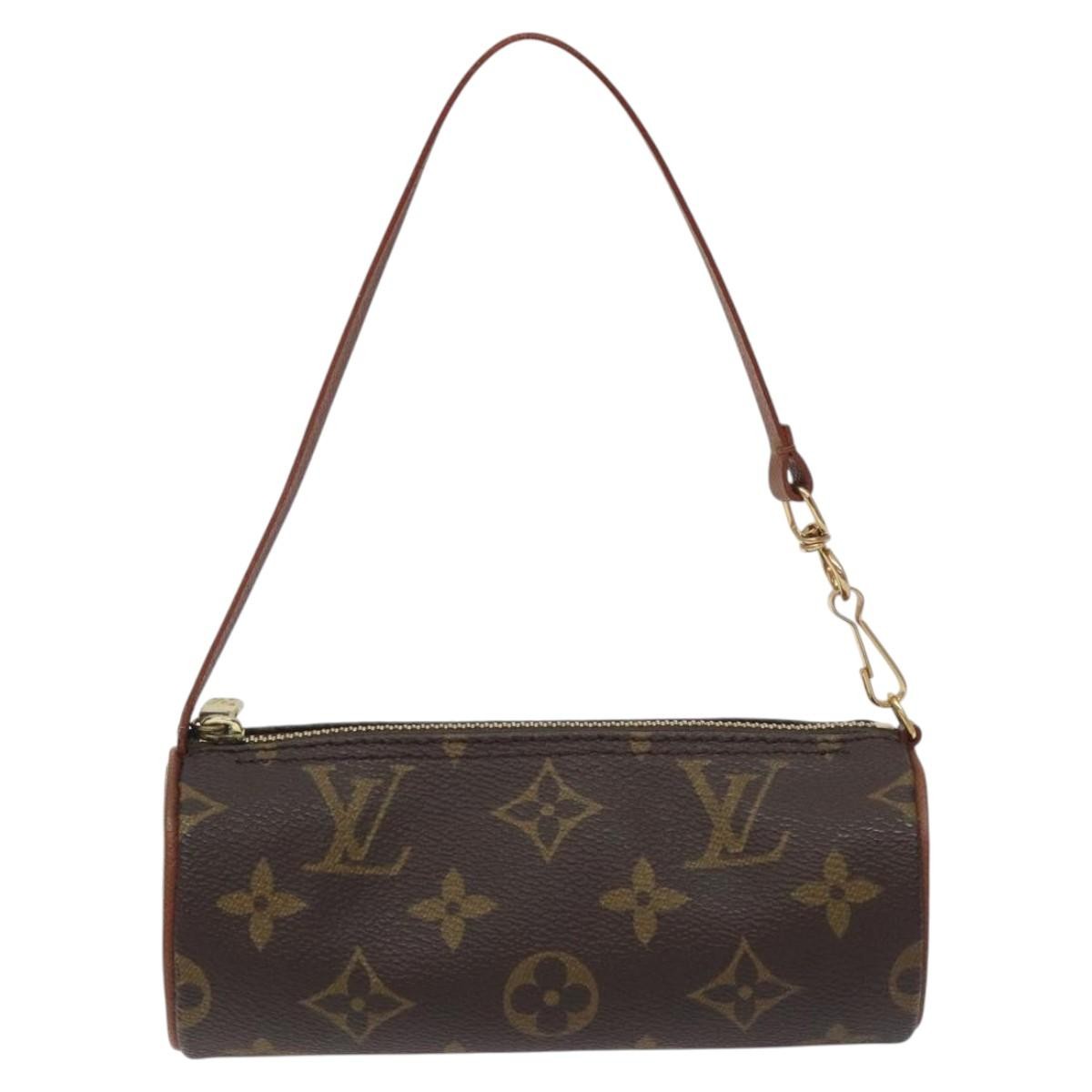 Louis Vuitton Papillon Pochette Monogram Canvas, BROWN, CANVAS, Handbag