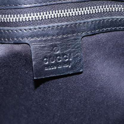 Gucci Vintage Harness Tote GG Canvas with Leather, BLACK, CANVAS, Tote bag