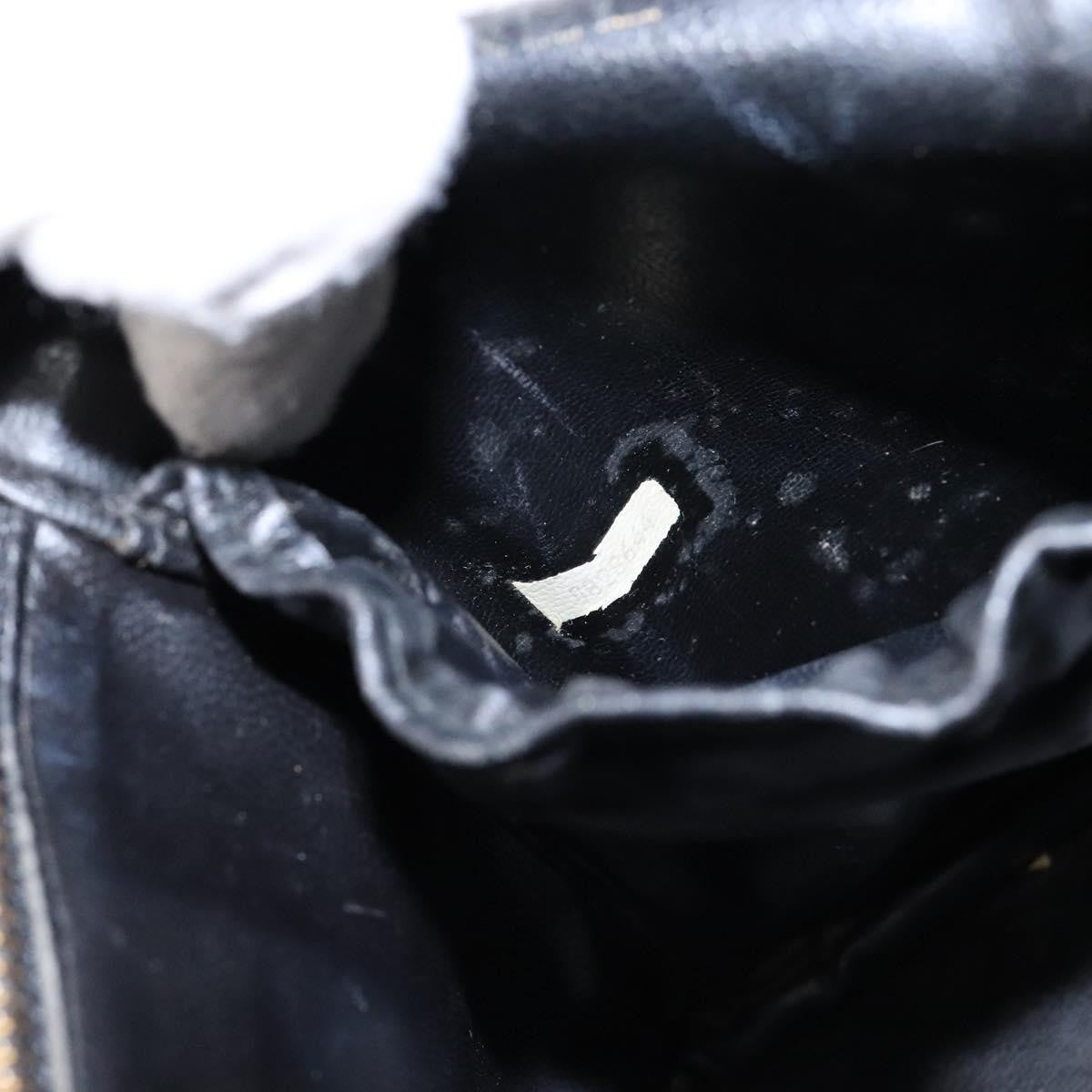 Chanel Vanity pouch Leather, BLACK, LEATHER, Toiletry Case