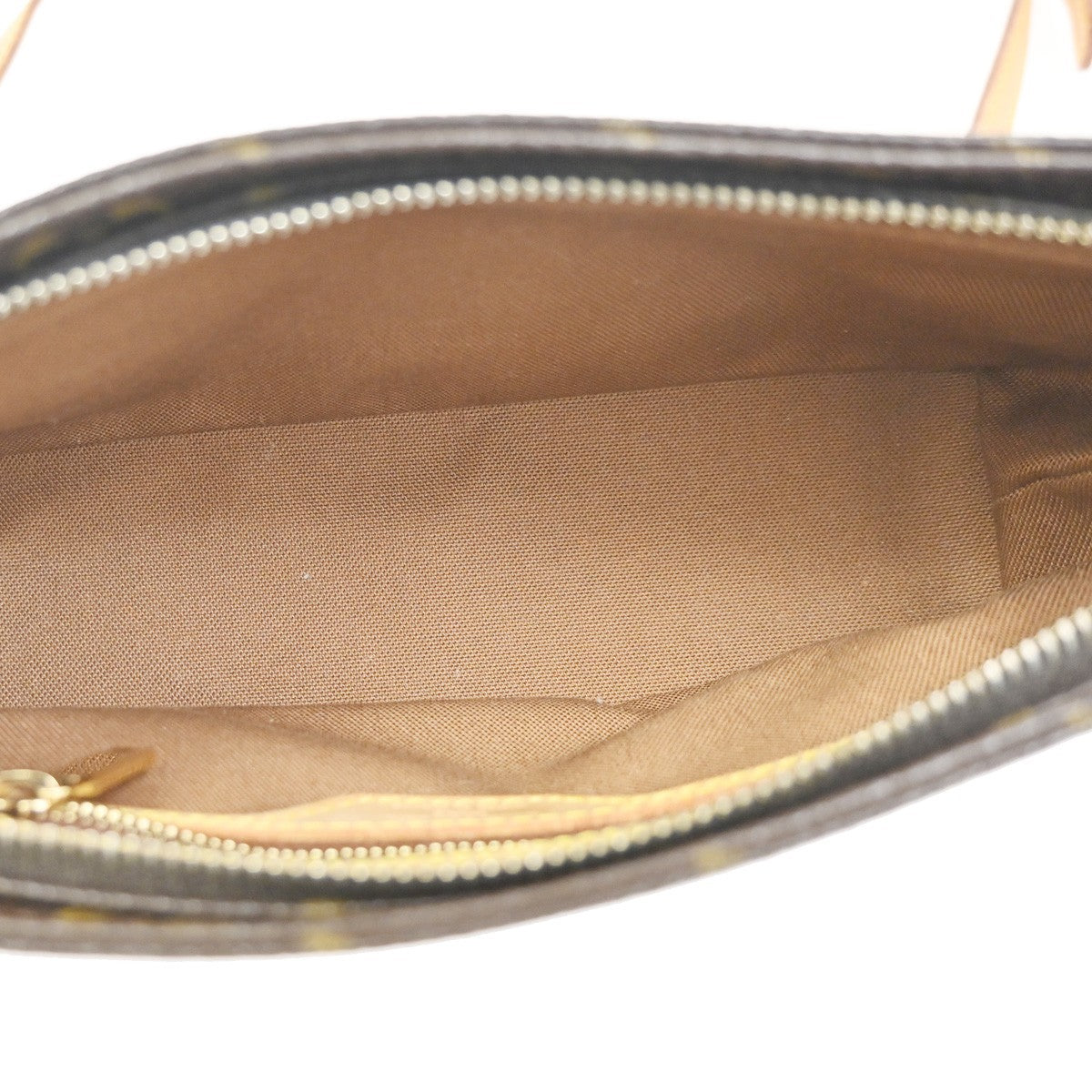 Louis Vuitton Trotteur Handbag Monogram Canvas, Brown, Canvas, Shoulder Bag