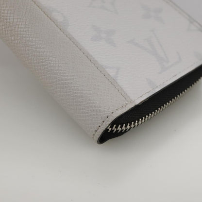 Louis Vuitton Zippy wallet vertical Taiga leather, WHITE, LEATHER, Wallets